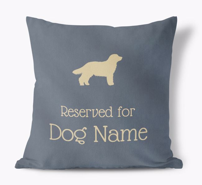 Reserved for {dogsName}: Personalised {breedFullName} Soft Touch Cushion 